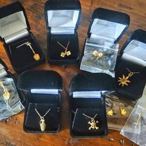 10 PC LOT Mens Gold Pendant Necklaces "7 deadly sins" by Just Another Rich Kid